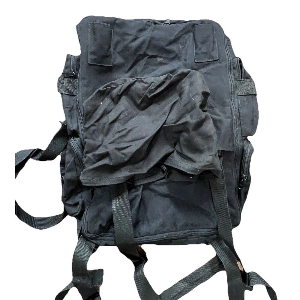 T-Bags Expandable Motorcycle Touring Luggage Bag Black Made USA Travel Bag